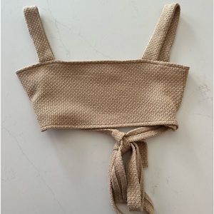 Princess Polly Tan Crop Tank